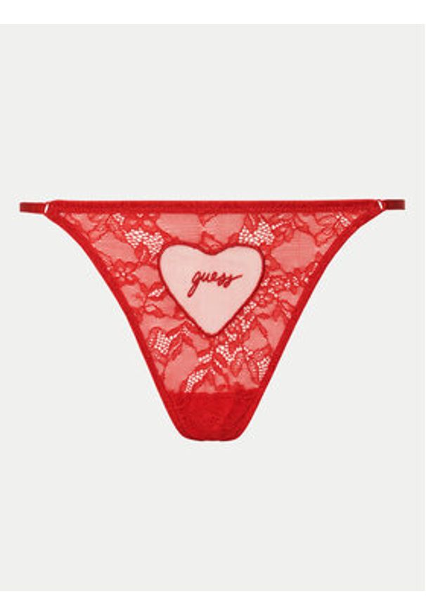 Guess Stringi O5RE29 KBGT0 Czerwony Regular Fit. Kolor: czerwony. Materiał: syntetyk
