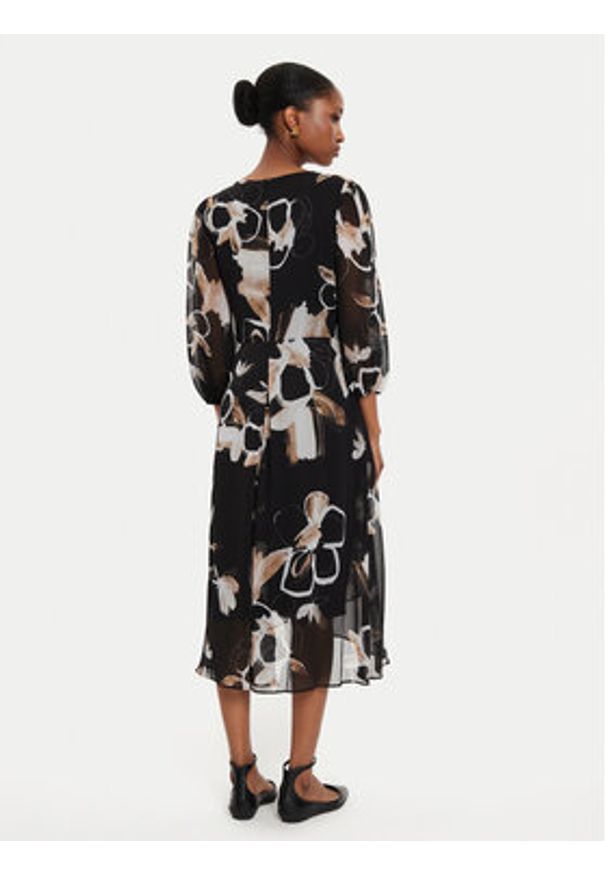 DKNY Sukienka codzienna DD4E6573 Czarny Regular Fit. Okazja: na co dzień. Kolor: czarny. Materiał: syntetyk. Typ sukienki: proste. Styl: casual