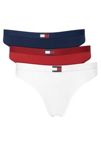 TOMMY HILFIGER - Tommy Hilfiger Komplet stringów UW0UW06139 Kolorowy. Materiał: bawełna. Wzór: kolorowy #1