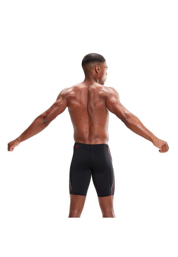 Spodenki kąpielówki męskie Speedo Pnl Jammer. Kolor: wielokolorowy, czarny, czerwony. Materiał: poliester