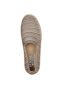 skechers - Mieszkania Skechers Flexpadrille3.0-sere, Kobiety. Kolor: beżowy. Materiał: materiał. Sport: fitness