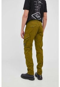 C.P. Company spodnie męskie kolor zielony proste. Okazja: na co dzień. Kolor: zielony. Materiał: tkanina. Styl: casual #2