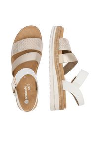 Remonte Sandały CEO-D0Q55-92 Złoty. Kolor: złoty. Materiał: skóra #3