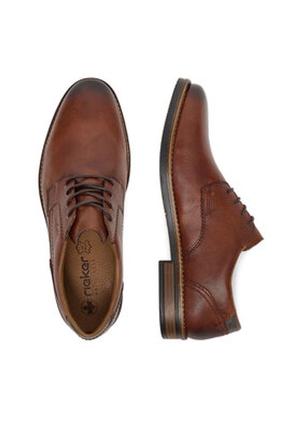 Rieker Półbuty 13523-24 Brązowy. Kolor: brązowy. Materiał: skóra