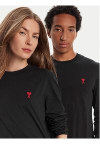 AMI PARIS Longsleeve BFUTS235.724 Czarny Regular Fit. Kolor: czarny. Materiał: bawełna. Długość rękawa: długi rękaw #3