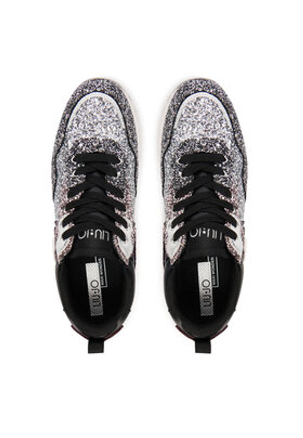Liu Jo Sneakersy Maxi Wonder Glitter 01 BF5009 TX007 Srebrny. Kolor: srebrny. Materiał: syntetyk
