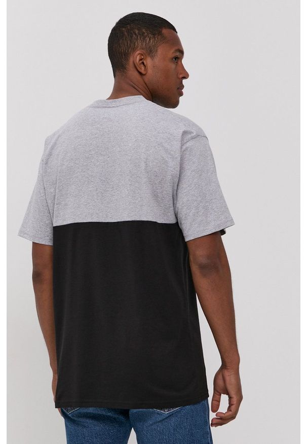 Vans - T-shirt. Okazja: na co dzień. Kolor: szary. Materiał: dzianina. Styl: casual