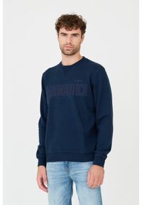 Aeronautica Militare - AERONAUTICA MILITARE Granatowa męska bluza. Kolor: niebieski