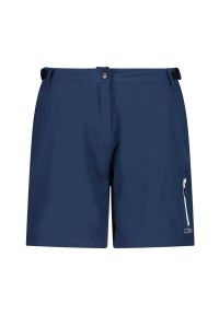 Szorty damskie z wewnętrzną dzianinową bielizną CMP Free. Kolor: niebieski. Materiał: dzianina. Długość: krótkie. Sport: kolarstwo #1