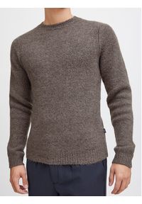 Casual Friday Sweter 20504408 Brązowy Regular Fit. Okazja: na co dzień. Kolor: brązowy. Materiał: syntetyk. Styl: casual
