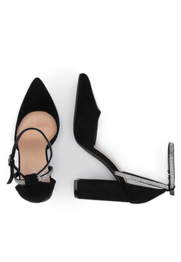 DeeZee Czółenka WSS20601-01 Czarny. Kolor: czarny. Materiał: materiał