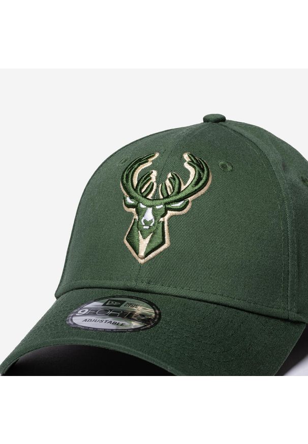 Czapka z daszkiem do koszykówki NBA New Era Milwaukee Bucks. Styl: klasyczny