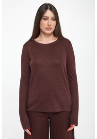 Ecoalf - Longsleeve damski lniany Cale ECOALF. Materiał: len. Długość rękawa: długi rękaw #4