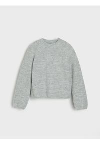 Sinsay - Sweter z długim rękawem - szary. Kolor: szary. Długość rękawa: długi rękaw. Długość: długie