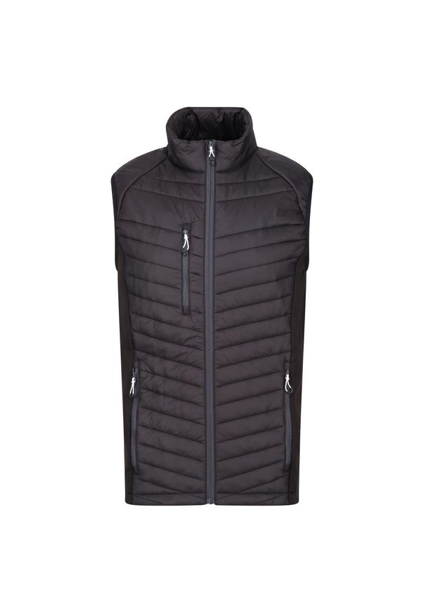 Regatta - Bezrękawnik Hybrydowy Męski Navigate Pikowany. Kolor: szary, niebieski, wielokolorowy. Długość rękawa: bez rękawów. Sport: turystyka piesza