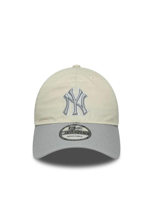 New Era - Czapka baseballowa 9twenty New York Yankees. Kolor: beżowy. Styl: sportowy