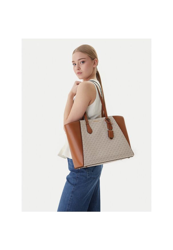 Torebka MICHAEL Michael Kors. Kolor: beżowy