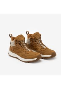quechua - Buty turystyczne męskie Quechua NH500 skóra. Kolor: brązowy, wielokolorowy, beżowy. Materiał: skóra. Szerokość cholewki: normalna. Sezon: zima. Sport: turystyka piesza, wspinaczka