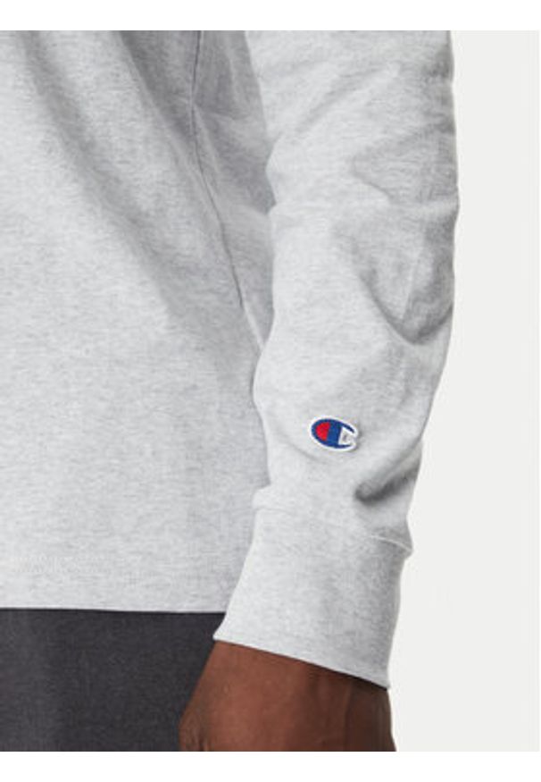Champion Longsleeve 221164 Szary Loose Fit. Kolor: szary. Materiał: bawełna. Długość rękawa: długi rękaw
