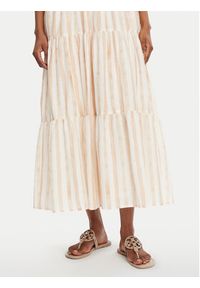 Seafolly Sukienka letnia Shirred 55402-DR Beżowy Regular Fit. Kolor: beżowy. Materiał: bawełna. Sezon: lato