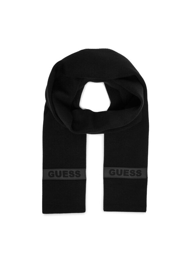 Guess Szalik AM9570 POL03 Czarny. Kolor: czarny. Materiał: materiał, wiskoza