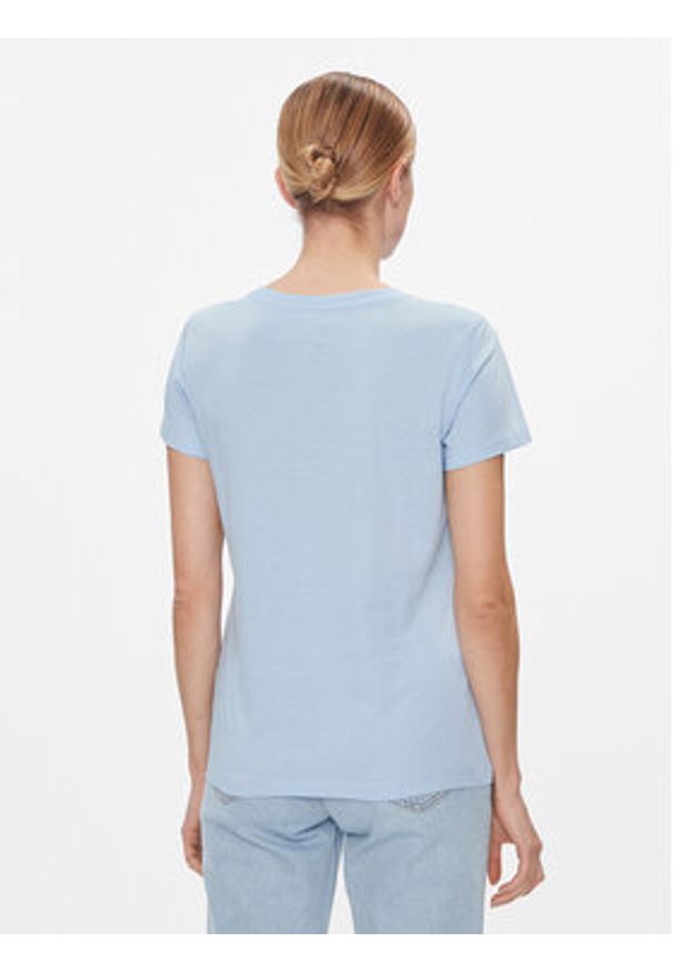 Armani Exchange T-Shirt 3DYT13 YJ8QZ 15DD Błękitny Regular Fit. Kolor: niebieski. Materiał: bawełna
