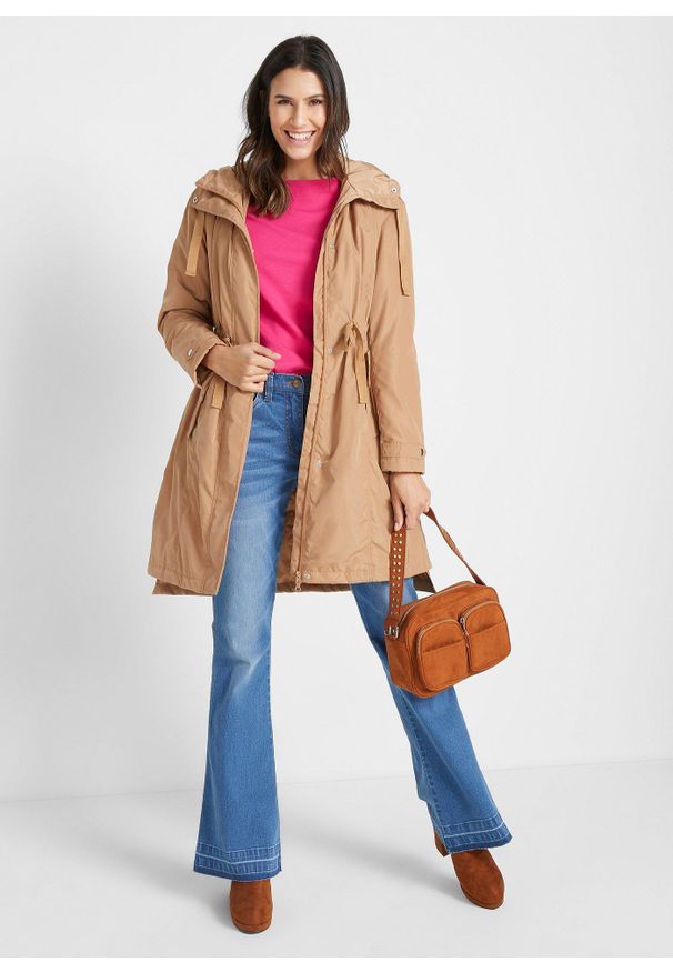 bonprix - Bluzka z długim rękawem z czystej bawełny organicznej. Kolor: różowy. Materiał: bawełna. Długość rękawa: długi rękaw. Długość: długie