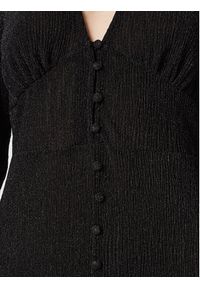 Gina Tricot Sukienka codzienna Glitter 18806 Czarny Regular Fit. Okazja: na co dzień. Kolor: czarny. Materiał: syntetyk. Typ sukienki: proste. Styl: casual