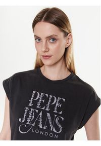 Pepe Jeans T-Shirt Linda PL505385 Szary Boxy Fit. Kolor: szary #4