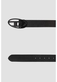 Diesel - DIESEL Czarny męski skórzany pasek B-1DR REV II, Rozmiar 90. Kolor: czarny. Materiał: skóra #5