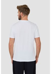 Armani Exchange - ARMANI EXCHANGE Biały męski t-shirt, Rozmiar XL. Kolor: biały
