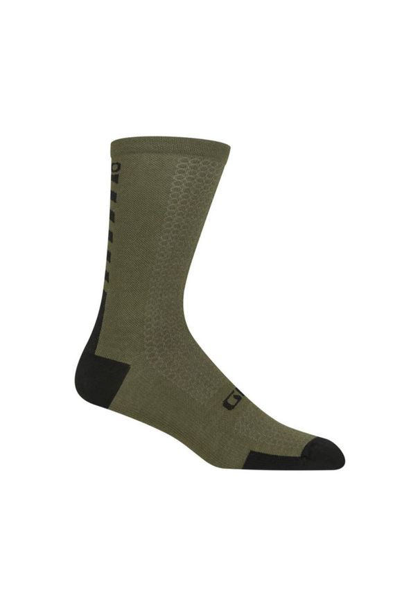 GIRO - Skarpety wełniane Giro Hrc Merino. Kolor: zielony. Materiał: wełna. Sport: kolarstwo