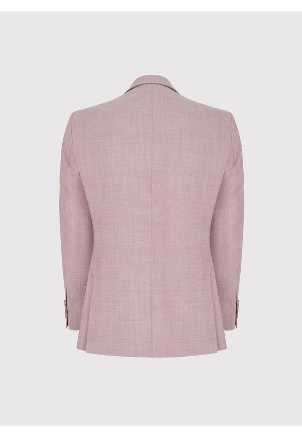 Pako Lorente - PAKO LORENTE - Rożowa marynarka garniturowa wełna. Materiał: wełna. Wzór: gładki