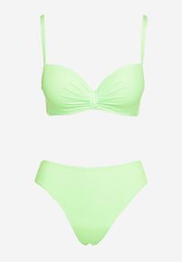 Renee - Jasnozielone Bikini Strój Dwuczęściowy ze Spódniczką Mini w Komplecie Gretella. Kolor: zielony #3