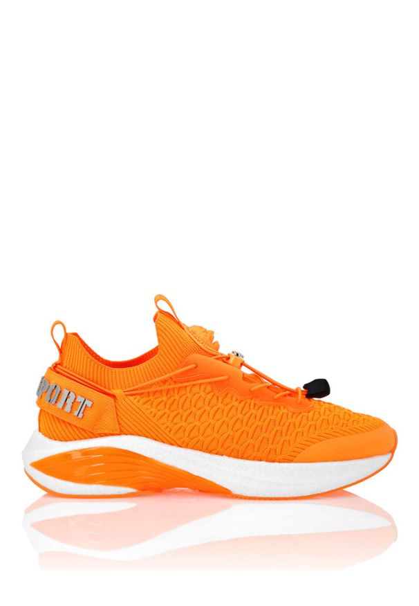 Plein Sport Sneakersy SAES USC0751 STE003N Pomarańczowy. Kolor: pomarańczowy. Materiał: materiał