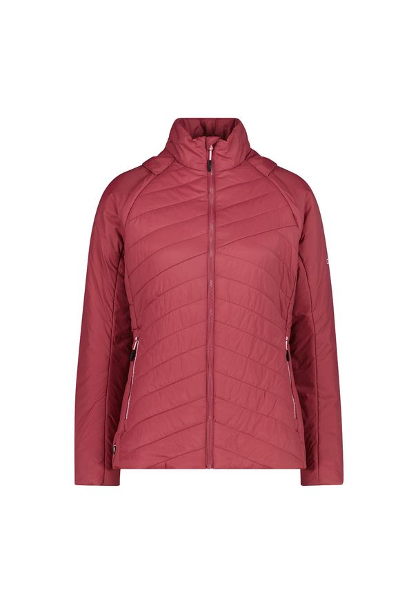 Kurtka puchowa damska z odpinanymi rękawami CMP. Kolor: różowy. Materiał: puch. Sezon: zima. Sport: narciarstwo