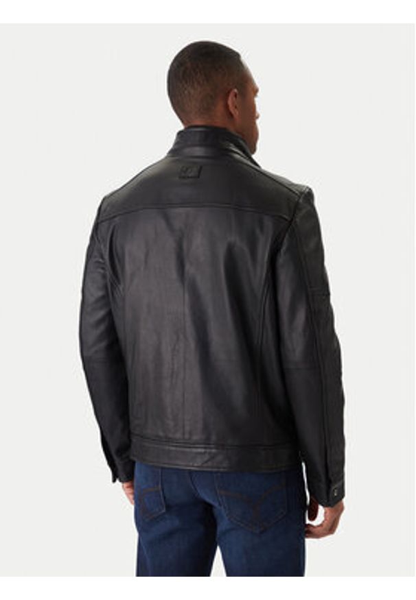 Milestone Kurtka skórzana Ms Franklin 531012 21265 Czarny Regular Fit. Kolor: czarny. Materiał: skóra