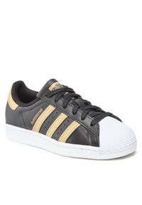 Adidas - Buty adidas. Kolor: czarny. Materiał: skóra. Model: Adidas Superstar #1