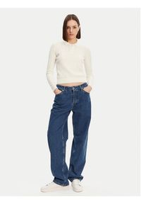 Lacoste Sweter AF9264 Écru Regular Fit. Kolor: kremowy. Materiał: bawełna #2