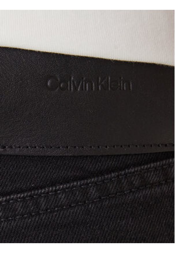 Calvin Klein Jeansy LV04RF938G Czarny Straight Fit. Kolor: czarny