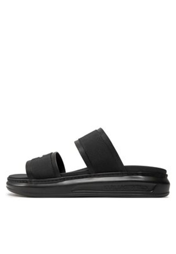 Karl Lagerfeld - KARL LAGERFELD Klapki KL52509 Czarny. Kolor: czarny. Materiał: skóra