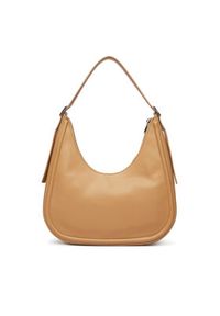 Calvin Klein Torebka Bold Ck Crescent LV04F3427G Beżowy. Kolor: beżowy. Materiał: skórzane #2