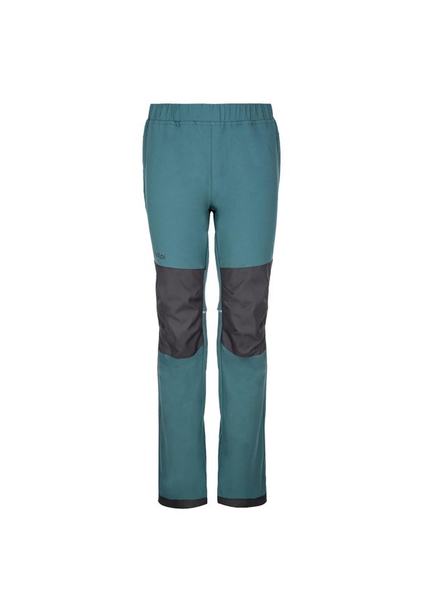 Dziecięce softshellowe spodnie outdoorowe Kilpi RIZO-J. Kolor: zielony, szary, wielokolorowy. Sezon: zima. Sport: narciarstwo