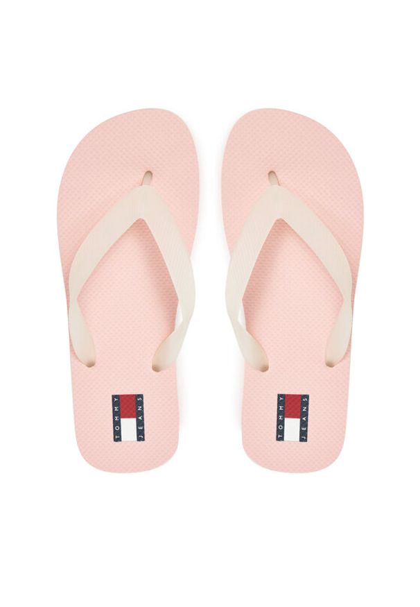 Tommy Jeans Japonki Tjw Logo Flip Flop EN0EN02447 Różowy. Kolor: różowy