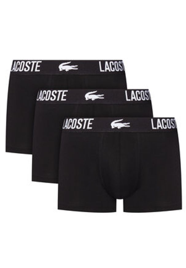 Lacoste Komplet 3 par bokserek 5H2393 Czarny. Kolor: czarny. Materiał: bawełna