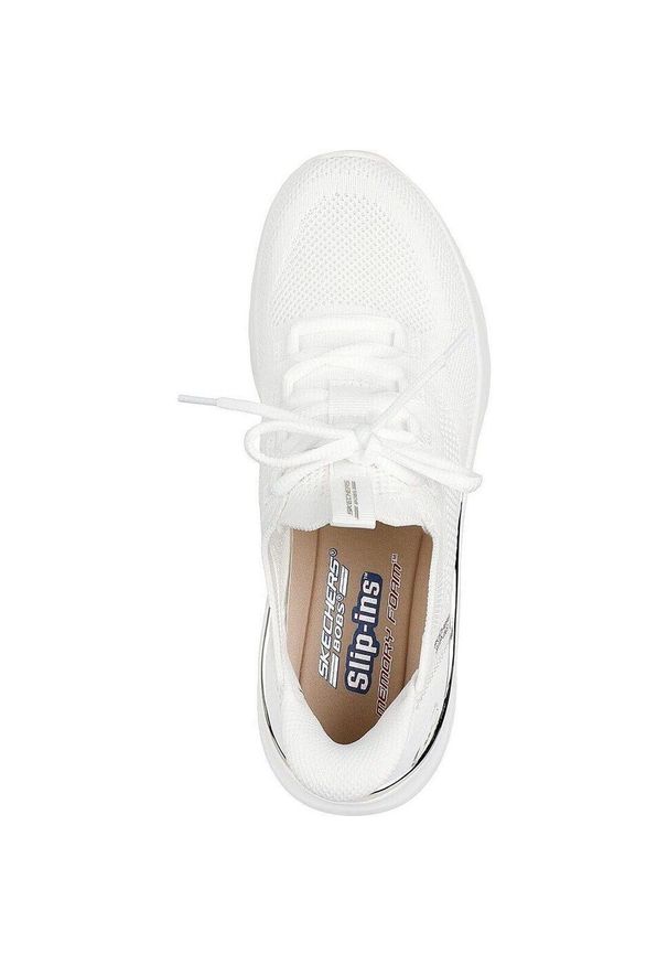 skechers - Adidasy Skechers Bobs B Love - True D, Kobiety. Kolor: biały. Materiał: materiał. Sport: fitness