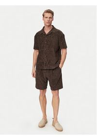 JOOP! Jeans Szorty materiałowe Wailoa 30102000 Brązowy ciemny Regular Fit. Kolor: brązowy. Materiał: syntetyk #3
