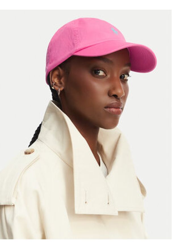 Polo Ralph Lauren Czapka z daszkiem 211912843502 Różowy. Kolor: różowy. Materiał: bawełna