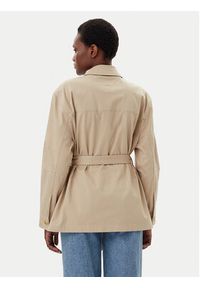TOMMY HILFIGER - Tommy Hilfiger Kurtka przejściowa WW0WW45933 Beżowy Regular Fit. Kolor: beżowy. Materiał: bawełna #3
