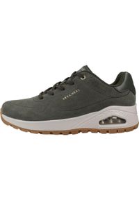 skechers - Kapcie SKECHERS UNO RUGGED-CHILLPROO Zielony. Okazja: na co dzień. Kolor: zielony